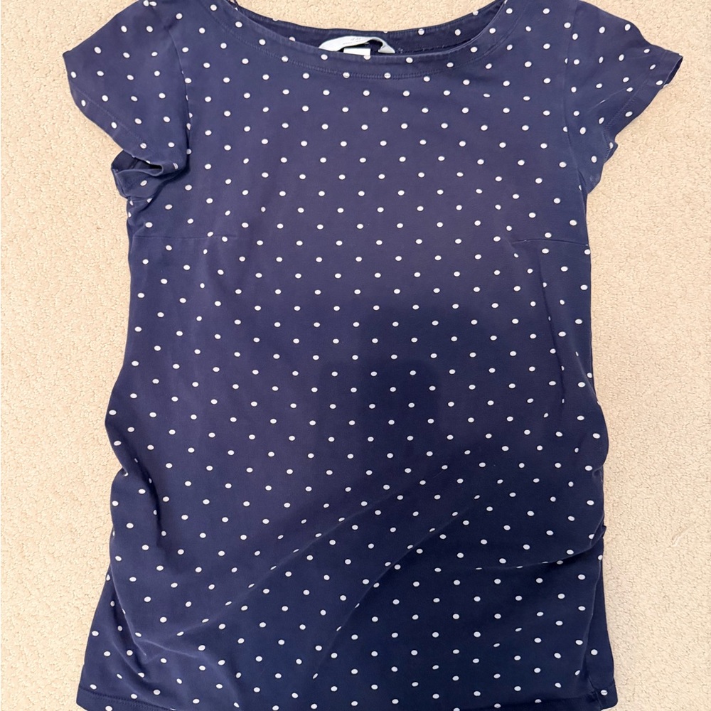Navy Maternity Shirt